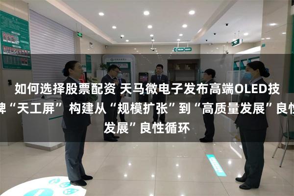 如何选择股票配资 天马微电子发布高端OLED技术品牌“天工屏” 构建从“规模扩张”到“高质量发展”良性循环